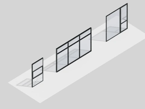 50 Window Pack collection 3D Model