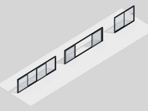50 ウィンドウ パック コレクション 3Dモデル