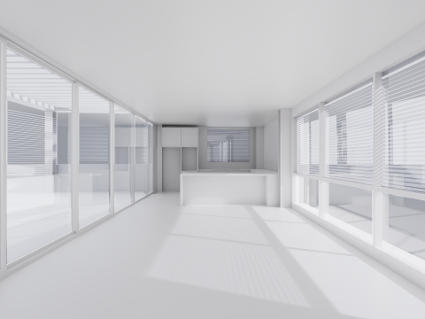 Showroom con caffetteria Modello 3D