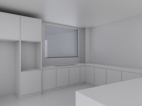 Showroom con caffetteria Modello 3D