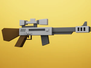 Low Poly Cartoon Weapons Asset Pack 3D Model