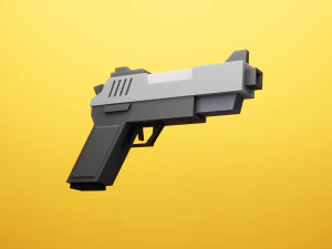 Low Poly Cartoon Weapons Asset Pack 3D Model