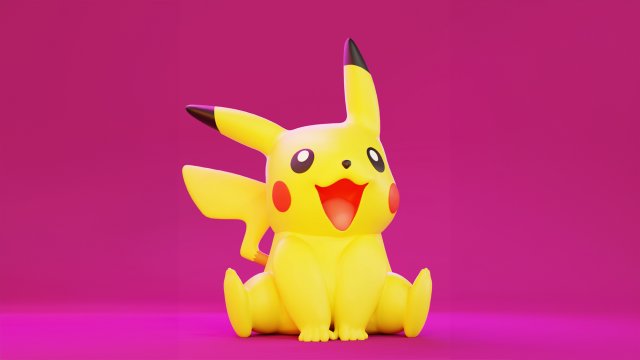 Pikachu 3D मॉडल .c4d .max .obj .3ds .fbx .stl .blend 