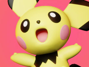 Pichu 3D Model