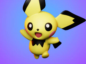 Pichu 3D Model