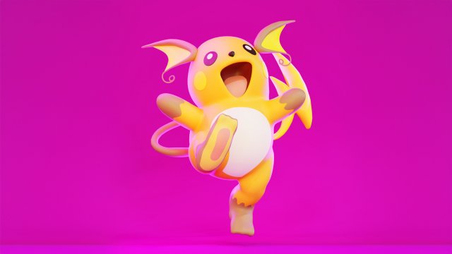 Raichu Model 3D .c4d .max .obj .3ds .fbx .stl .blend 