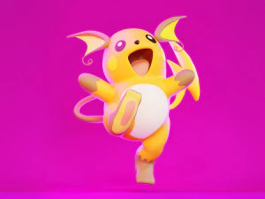 Raichu Modello 3D