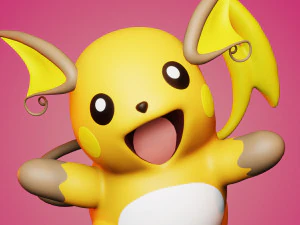 Raichu 3D Model