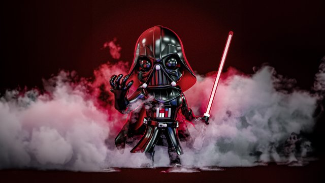 Darth Vader 3D Model .c4d .max .obj .3ds .fbx .stl .blend 