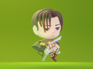 Attack on Titan - Levi 3D Model