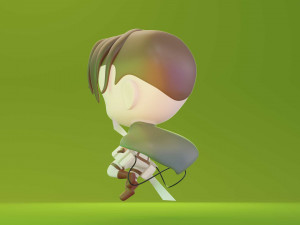 Attack on Titan - Levi 3D Model