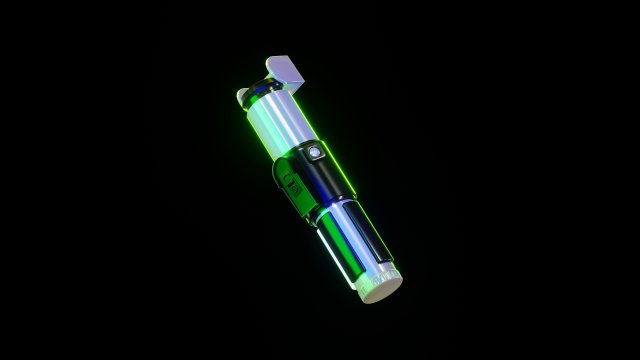 Yoda Lightsaber Modèle 3D .c4d .max .obj .3ds .fbx .stl .blend 