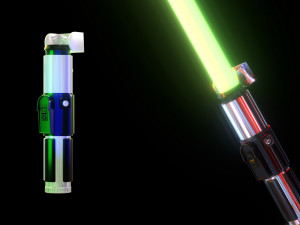 Yoda Lightsaber Modèle 3D