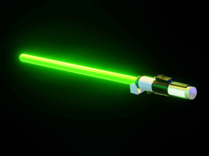 Yoda Lightsaber Modèle 3D