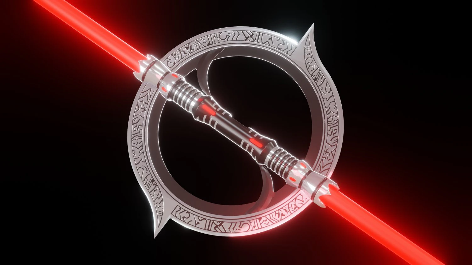Seventh Sister Lightsaber 3D Model .c4d .max .obj .3ds .fbx .stl .blend