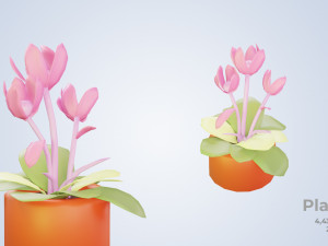 Low Poly Houseplants Pack 3D Model