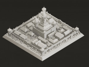 Low Poly Medieval Castle Town Pack Modelo 3D