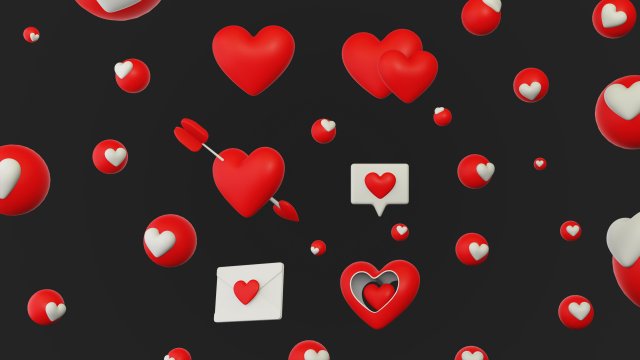 Cartoon Heart Pack 3D Model .c4d .max .obj .3ds .fbx .stl .blend 