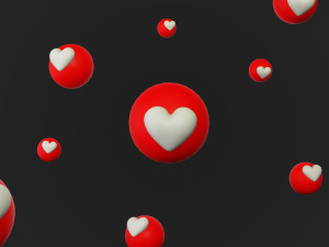 Cartoon Heart Pack 3D Model