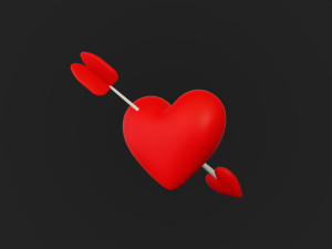 Cartoon Heart Pack 3D Model