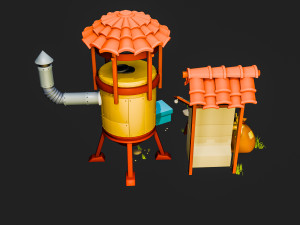 Farm Environment Props Model 3D