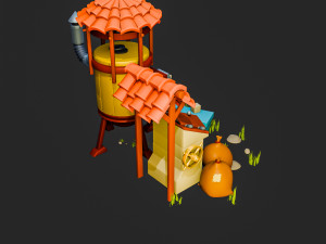 Farm Environment Props Model 3D