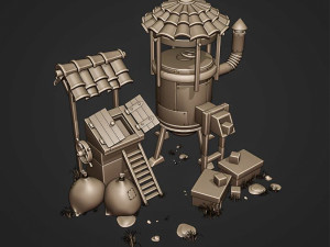 Farm Environment Props Model 3D