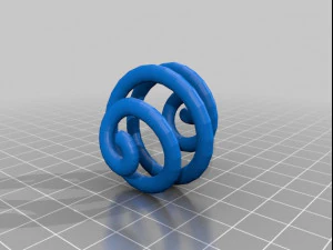 SpiralMarblePendant 3D Model
