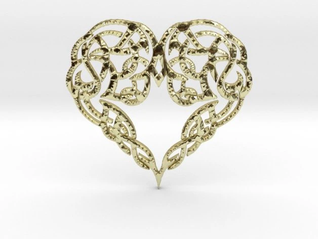 Heartpendant 3D Model .c4d .max .obj .3ds .fbx .stl .blend