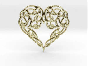 Pingente de cora&ccedil;&atilde;o Modelo 3D