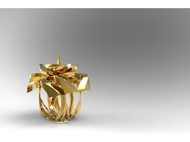 Flower Ring Modelo 3D .c4d .max .obj .3ds .fbx .stl .blend 