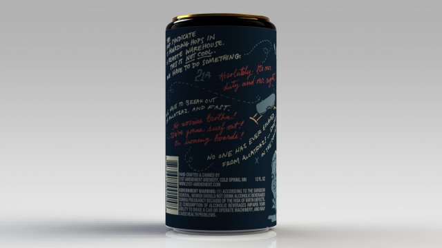 Aluminum can 3D 模型 .c4d .max .obj .3ds .fbx .stl .blend 