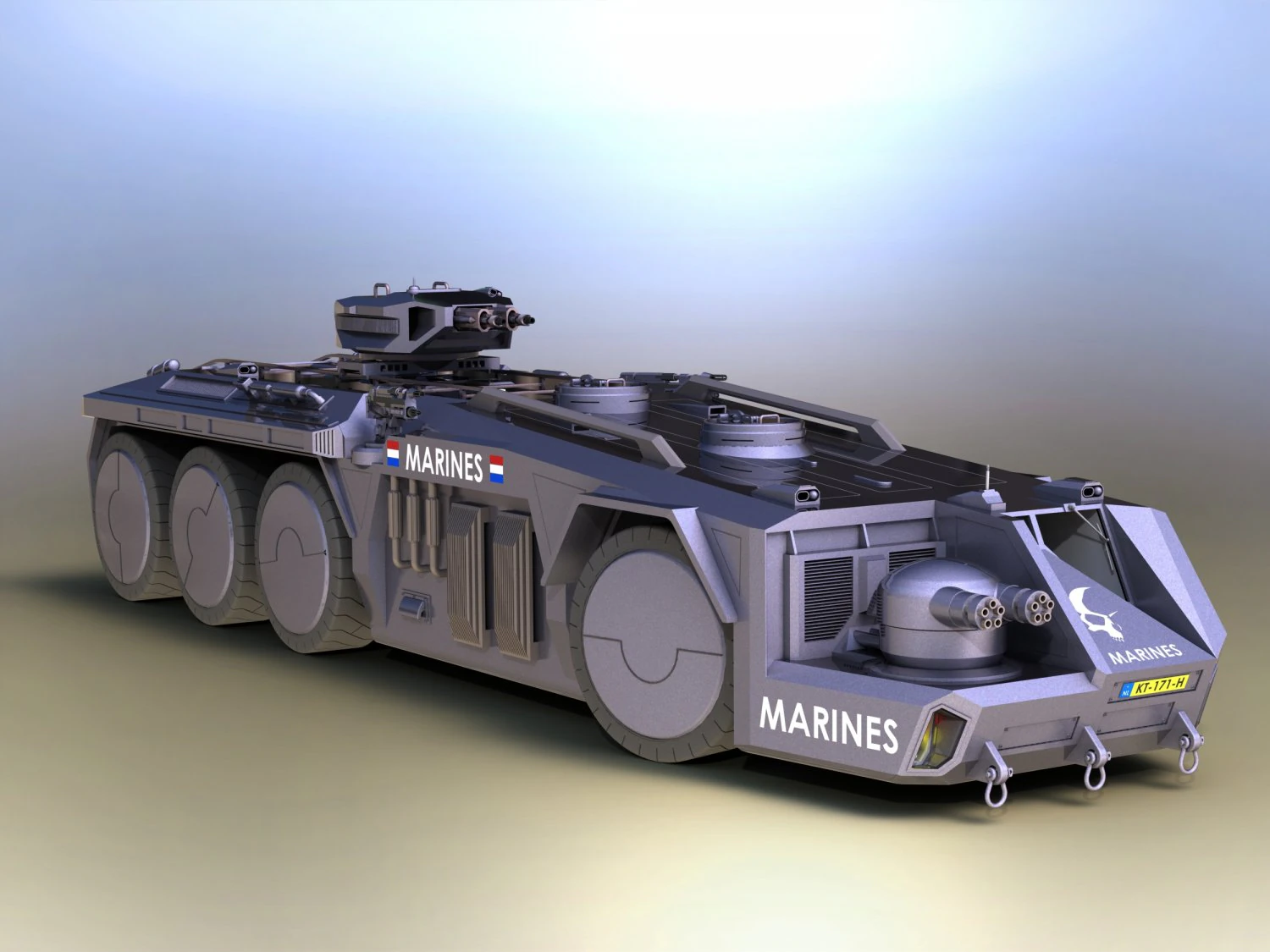 Weapon machine 3D Model .c4d .max .obj .3ds .fbx .stl .blend 