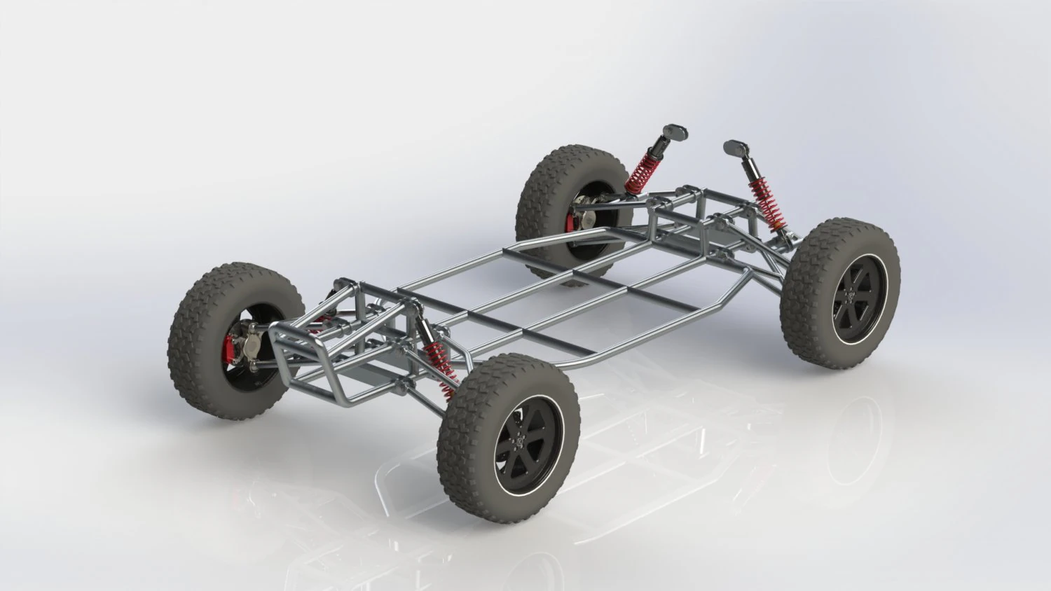Sport buggy car-chassis 3D Model .c4d .max .obj .3ds .fbx .stl .blend
