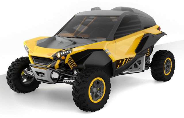 Buggy-side-by-side-b-toad Modello 3D .c4d .max .obj .3ds .fbx .stl .blend 