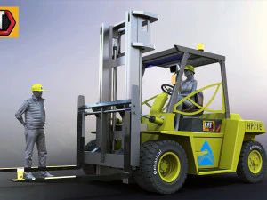 Carrello elevatore Modello 3D