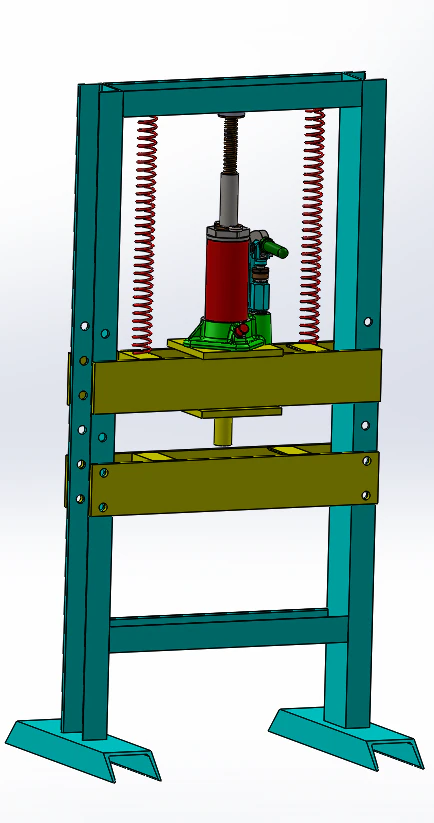 Hydraulic-press 3D Model .c4d .max .obj .3ds .fbx .stl .blend