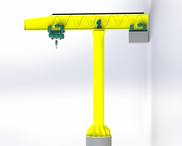 Jib-crane Modello 3D .c4d .max .obj .3ds .fbx .stl .blend 