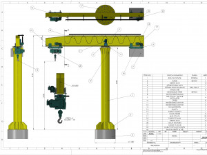 Jib-crane Modello 3D