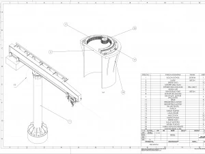 Gru a bandiera Modello 3D