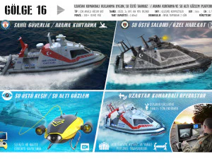 Barca militare Modello 3D