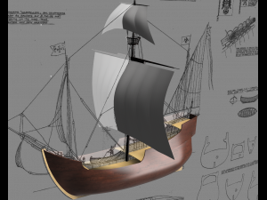 Ship beauty 3D मॉडल