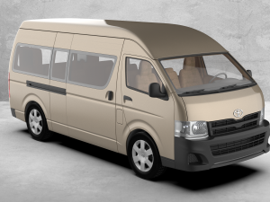Toyota-hiace-2019 3D मॉडल