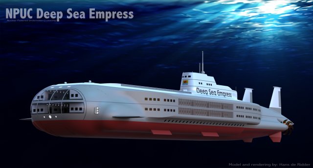 Submarine deep-sea-empress Modelo 3D .c4d .max .obj .3ds .fbx .stl .blend 