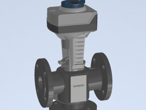 3 way valve Modelo 3D