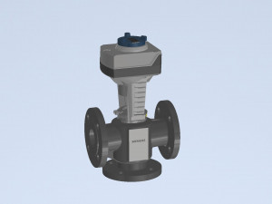 3 way valve Modelo 3D