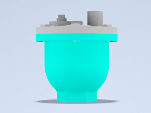 Air vent half in Modelo 3D