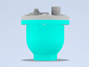 Air vent half in 3D Model
