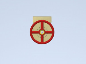 Angle valve pressure restricting 155 3D Модель