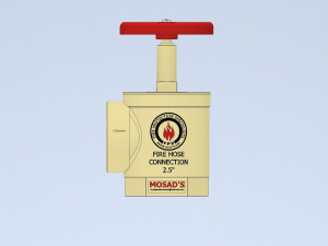 Angle valve pressure restricting 155 3D Модель